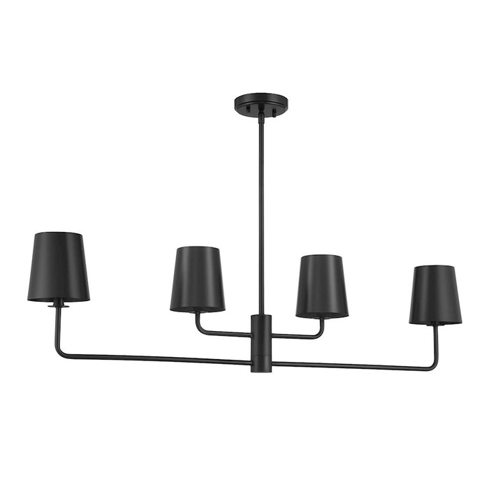 Savoy House Meridian 4Lt Linear Chandelier, Black