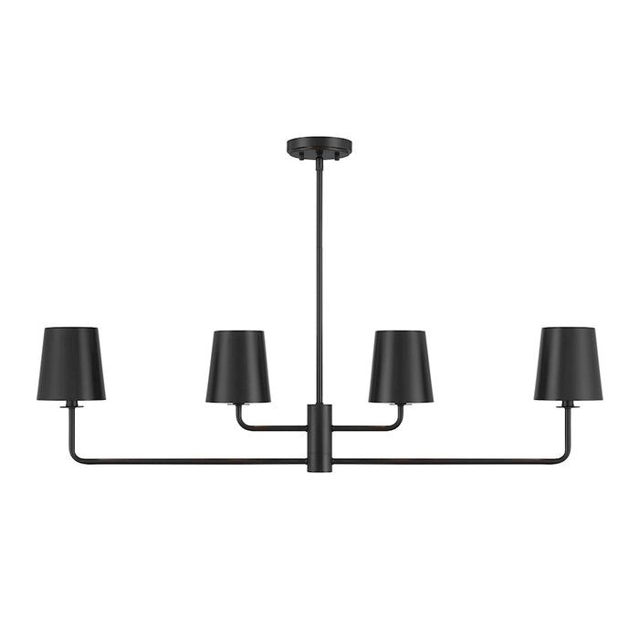 Savoy House Meridian 4Lt Linear Chandelier, Black