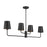 Savoy House Meridian 4Lt Linear Chandelier, Black