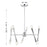 Savoy House Meridian 10Lt Chandelier, Chrome