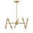 Savoy House Meridian 10Lt Chandelier, Natural Brass - M100128NB