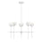 Savoy House Meridian 5Lt Chandelier, Bisque White - M100131BQW