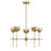 Savoy House Meridian 5Lt 26" Chandelier, Natural Brass