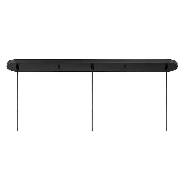 Savoy House Meridian 3Lt 9" Linear Chandelier, Black