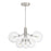 Savoy House Meridian 6Lt Chandelier, Brushed Nickel/Clear