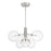 Savoy House Meridian 6Lt Chandelier, Brushed Nickel/Clear