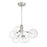 Savoy House Meridian 6Lt Chandelier, Brushed Nickel/Clear