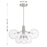 Savoy House Meridian 6Lt Chandelier, Brushed Nickel/Clear