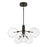 Savoy House Meridian 6Lt Chandelier, Oil Rubbed Bronze/Clear