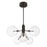 Savoy House Meridian 6Lt Chandelier, Oil Rubbed Bronze/Clear