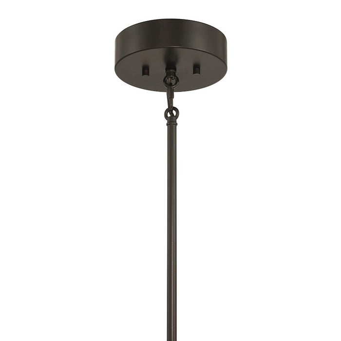 Savoy House Meridian 6Lt Chandelier, Oil Rubbed Bronze/Clear