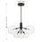 Savoy House Meridian 6Lt Chandelier, Oil Rubbed Bronze/Clear