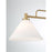 Savoy House Meridian 2Lt 10" Chandelier, Natural Brass/White Opal