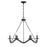 Savoy House Meridian 6Lt 28" Chandelier, Black