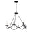 Savoy House Meridian 6Lt 28" Chandelier, Black