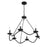 Savoy House Meridian 6Lt 28" Chandelier, Black