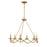 Savoy House Meridian 6Lt 28" Chandelier, Natural Brass - M100137NB