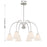 Savoy House Meridian 6Lt 30" Chandelier, Brushed Nickel