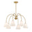 Savoy House Meridian 6Lt 30" Chandelier, Natural Brass