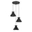 Savoy House Meridian 3Lt Multi-Point Chandelier, Black