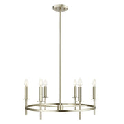 Savoy House Meridian 6Lt 25" Chandelier, Brushed Nickel - M100140BN