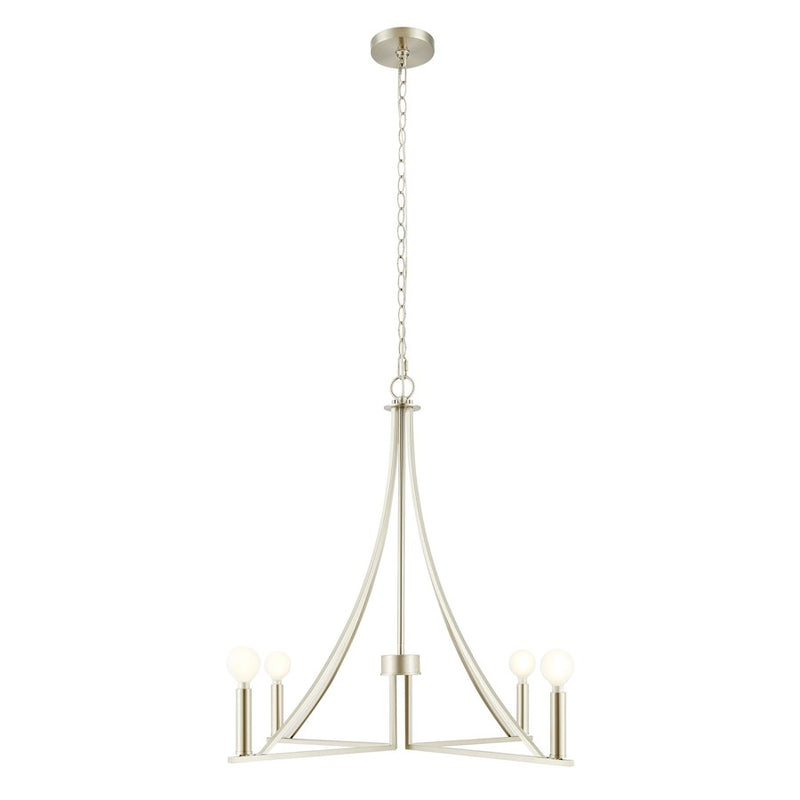 Savoy House Meridian 4Lt Chandelier, Brushed Nickel