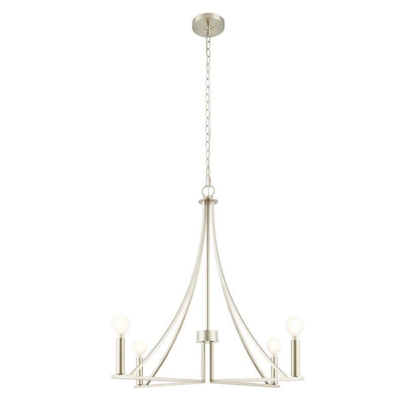 Savoy House Meridian 4Lt Chandelier, Brushed Nickel