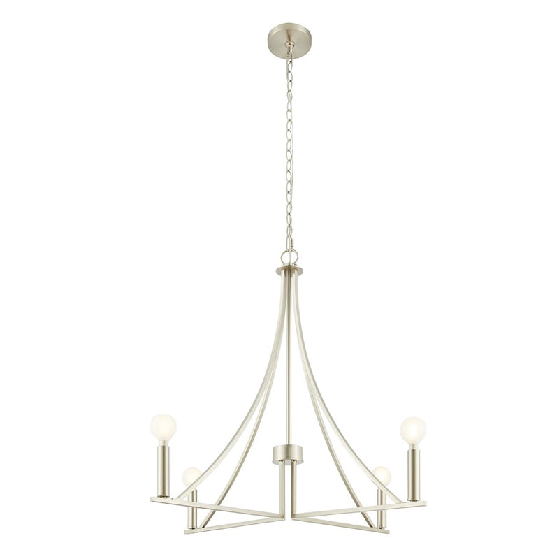 Savoy House Meridian 4Lt Chandelier, Brushed Nickel