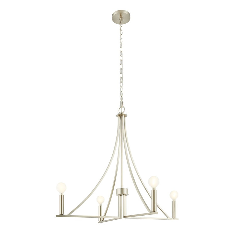 Savoy House Meridian 4Lt Chandelier, Brushed Nickel