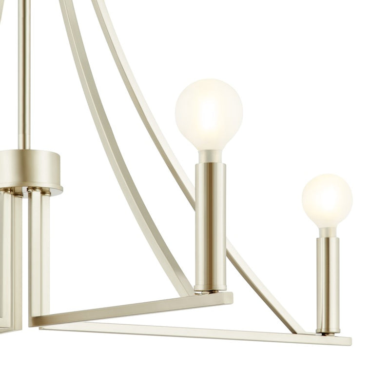 Savoy House Meridian 4Lt Chandelier, Brushed Nickel