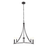 Savoy House Meridian 4Lt Chandelier, Black - M100141MBK