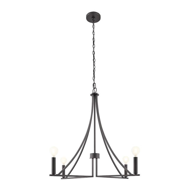 Savoy House Meridian 4Lt Chandelier, Black