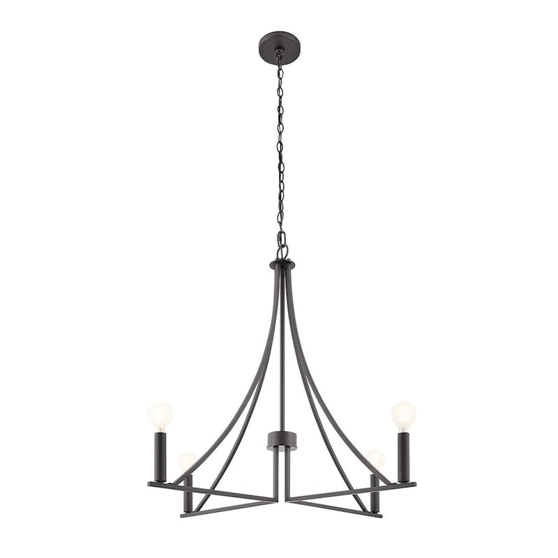 Savoy House Meridian 4Lt Chandelier, Black