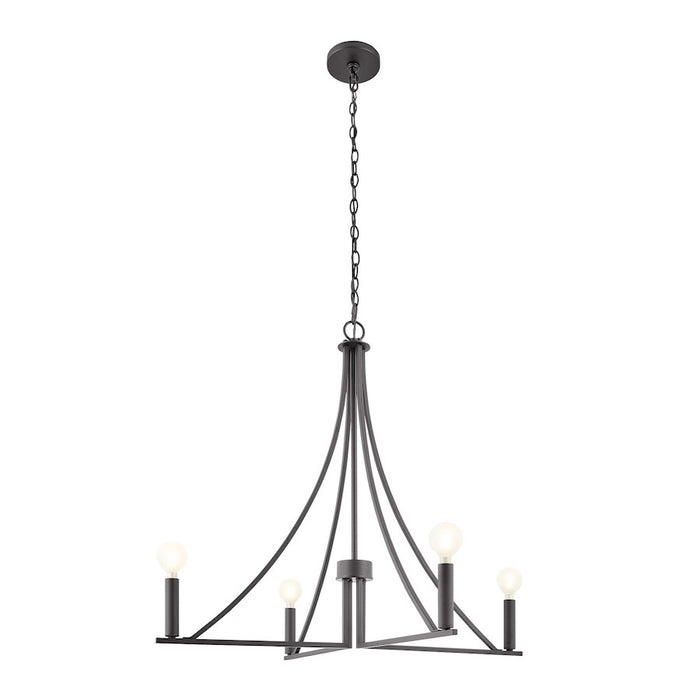 Savoy House Meridian 4Lt Chandelier, Black