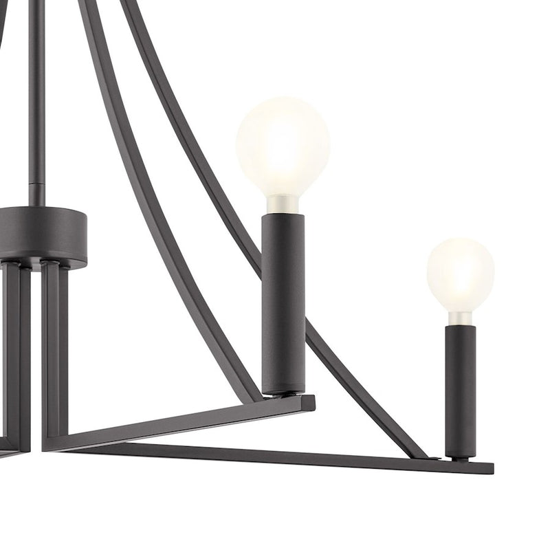 Savoy House Meridian 4Lt Chandelier, Black