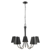 Savoy House Meridian 5Lt 32" Chandelier, Black - M100142MBK