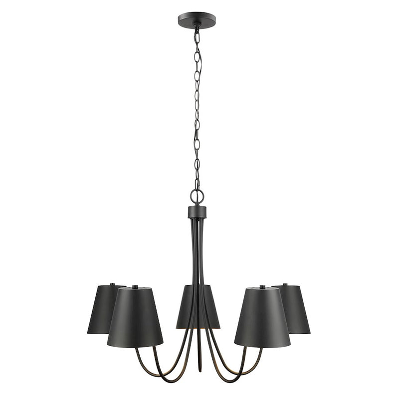 Savoy House Meridian 5Lt 32" Chandelier, Black