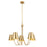 Savoy House Meridian 5Lt 32" Chandelier, Natural Brass