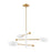 Savoy House Meridian 3Lt Chandelier, White and Natural Brass