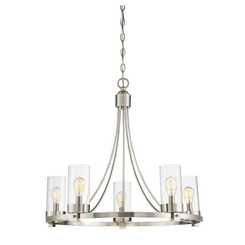 Meridian Modern 5 Light Chandelier