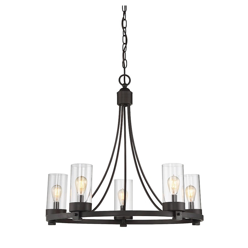 Meridian Modern 5 Light Chandelier