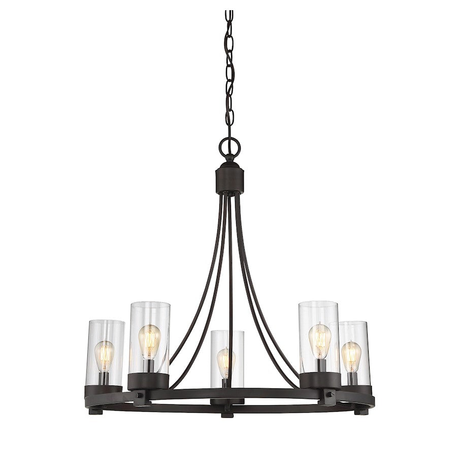 Meridian Modern 5 Light Chandelier