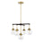 Savoy House 5Lt 16" Chandelier, Oil Rubbed Bronze/Natural Brass - M10041ORBNB