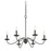 Savoy House 6-Light Chandelier, Aged Iron