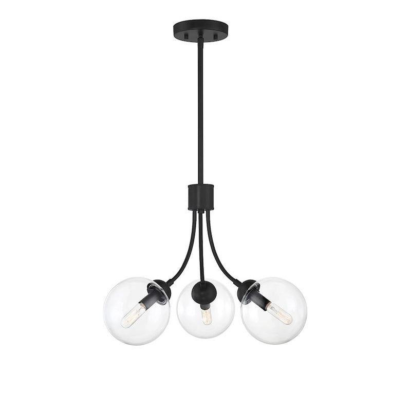 Meridian Mid-Century 3 Light Chandelier