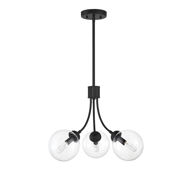 Meridian Mid-Century 3 Light Chandelier