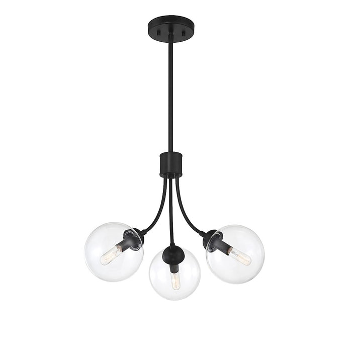 Savoy House 3-Light Chandelier, Matte Black