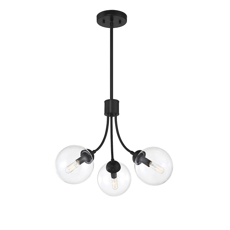 Meridian Mid-Century 3 Light Chandelier