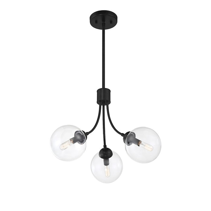 Savoy House 3-Light Chandelier, Matte Black