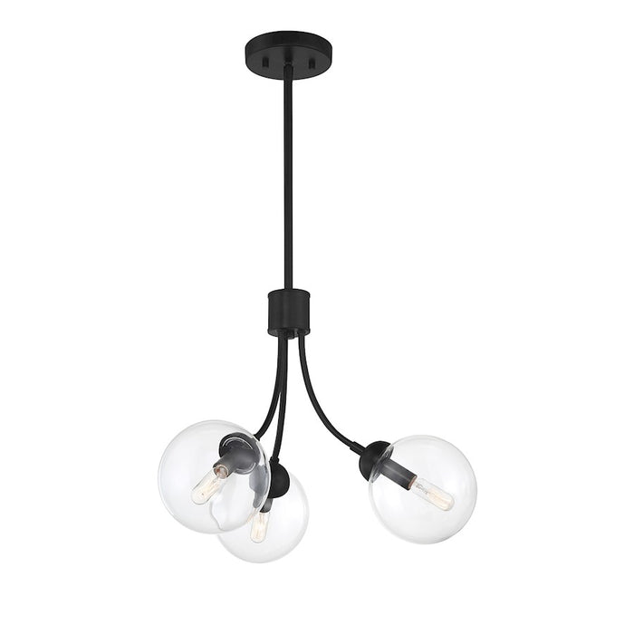 Savoy House 3-Light Chandelier, Matte Black